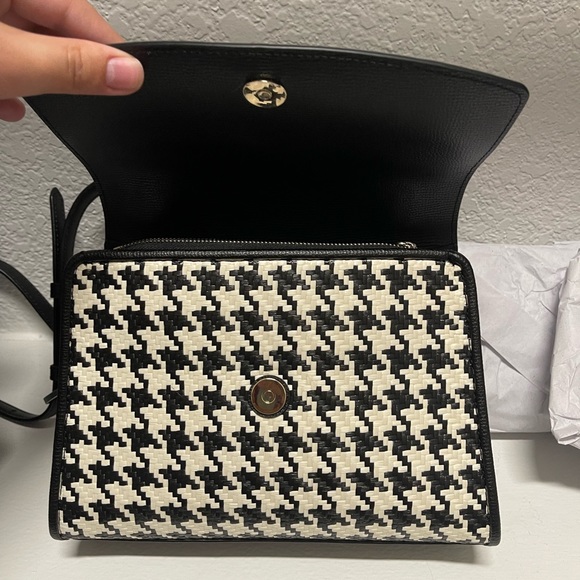 Kate Spade Darcy Woven Houndstooth Satchel ⭐️ - Picture 3 of 16